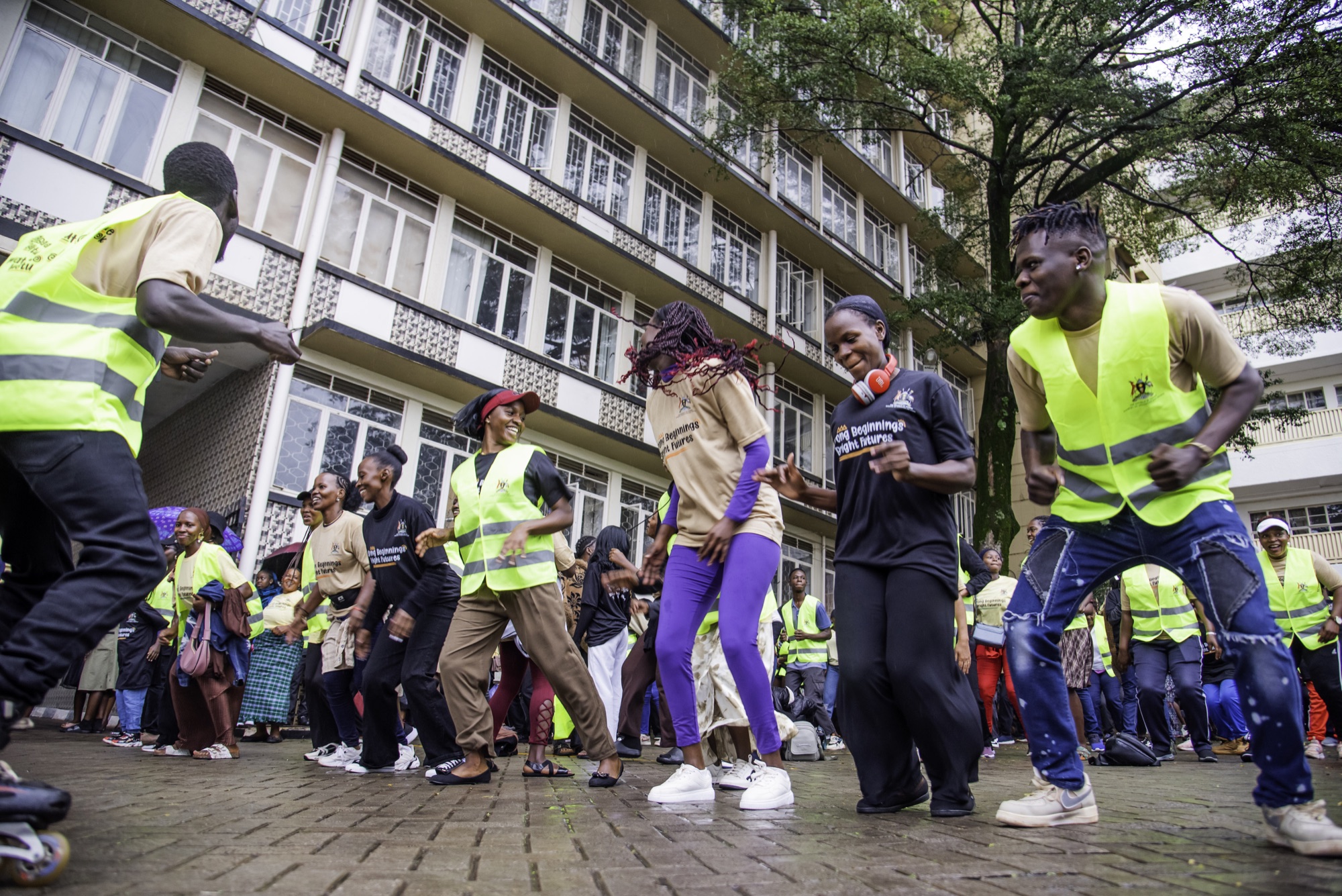 Young people participating in the ECCE public activation